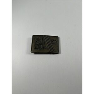 Vintage Old Gold Lights Belt Buckle Advertisement LDL